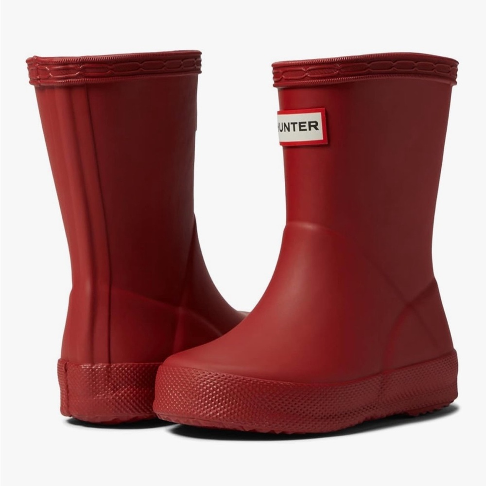 Hunter Kids Bold Red Waterproof Boots